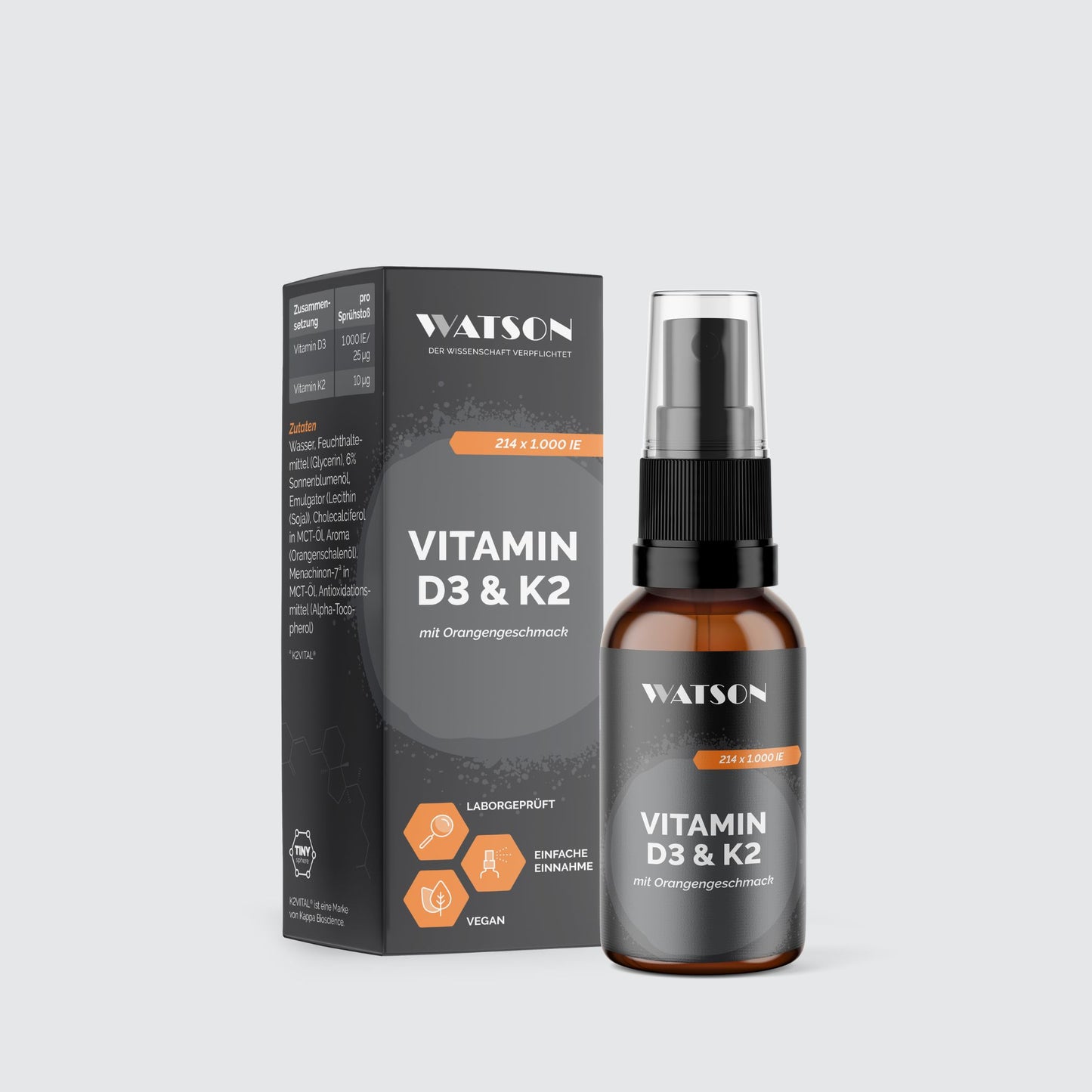 Vitamin D3 & K2 Spray